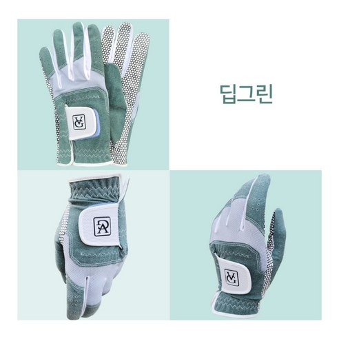 파크골프 남성용 사계절 장갑 논슬립 고급 기능성 매쉬, 딥그린