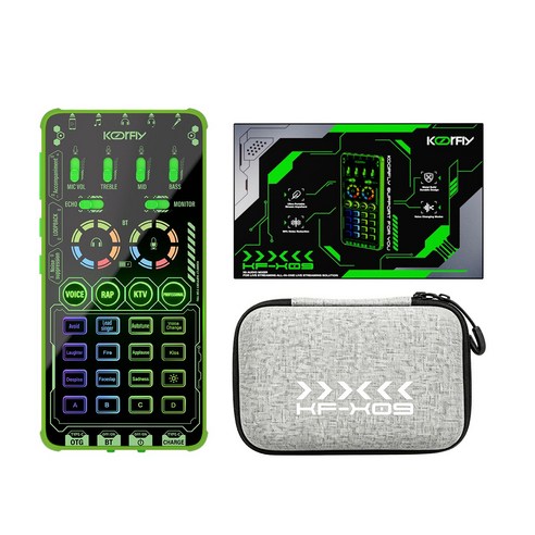 KOORFLY X9 [야외방송 풀패키지] 휴대용 사운드카드 AI 노이즈캔슬링 메탈바디 버스킹 유튜브 라이브