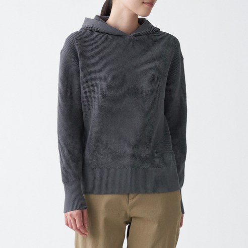 무인양품 MUJI 여성 가볍고 부드러운 풀오버 파카 BAC51A1S