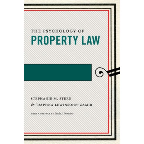 (영문도서) The Psychology of Property Law Paperback, New York University Press, English, 9781479878895