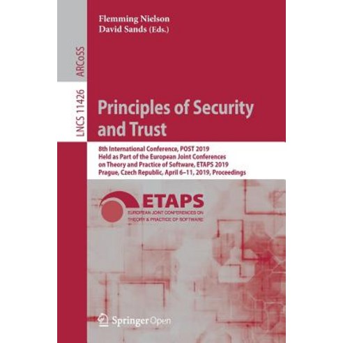 (영문도서) Principles of Security and Trust: 8th International Conference Post 2019 Held as Part of th... Paperback, Springer, English, 9783030171377
