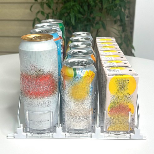 공간 절약을 위한 자동 정렬 캔 음료 디스펜서