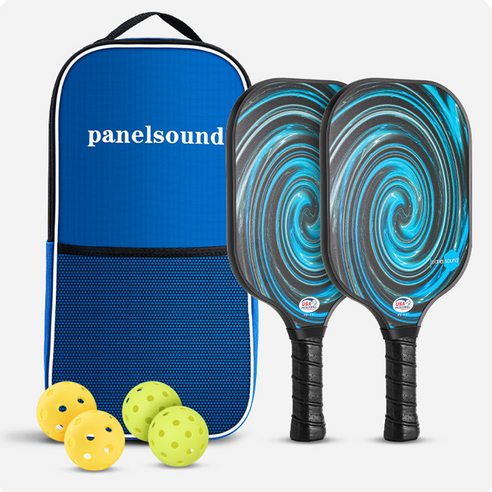 PTNL 피클볼 라켓 세트 USAPA 공인 유리섬유 논슬립 그립 컨트롤 향상, 세트1, 1개