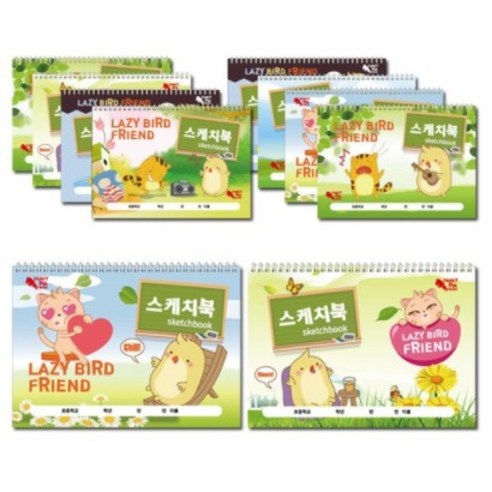 팬시토피아 캐릭터 스케치북 10권 랜덤발송, 30매