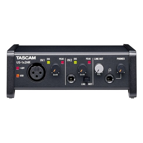 TASCAM 타스캠 US12 HR 오디오인터페이스 홈레코딩 루프백 US1x2HR