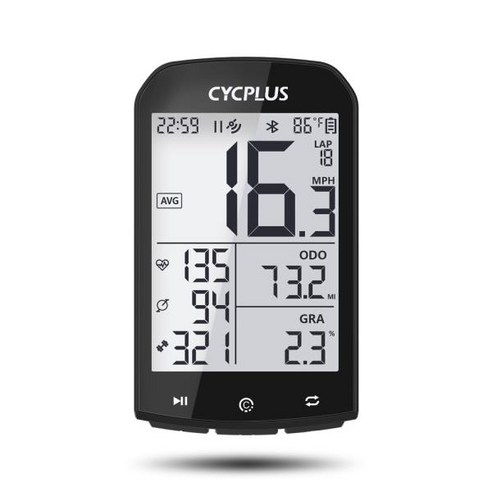 싸이플러스 M1 GPS 자전거 속도계 싸이클 컴퓨터, 단품, 1개 킥보드/스케이트