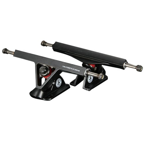 Xzante LIBERATION LONGBOARD 7인치 슬라이드 브래킷 스퀘어 롱보드 트럭 스케이트보드 브리지 트럭 블랙, 검은 색