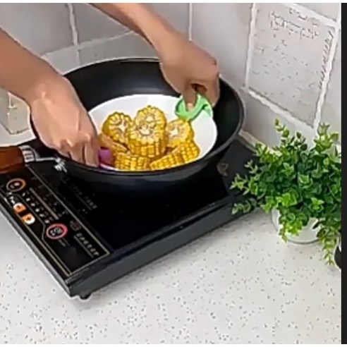 뜨거운 접시 손잡이 장갑 그릇 옮기는 집게 실리콘 주방 오븐 접시 뚝배기 내열 미끄럼방지, 5개, 녹색