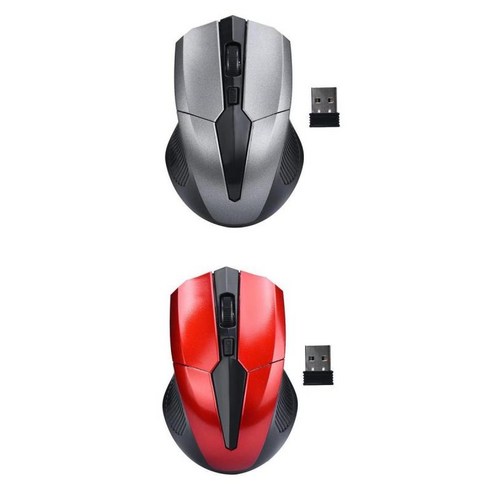 2.4G 고정밀 무선 광 마우스 수신기 Win/Mac/Android Yellow+2.4G 고정밀 무선 광 마우스 수신기 Win/Mac/Android Red, 빨간색, {"사이즈":"108x75x38mm"}, {"수건소재":"플라스틱"}
