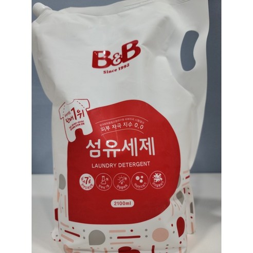 [비앤비] 천연 섬유세제 2100ml(캡리필), 1개