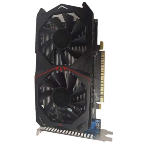 Lopbinte 컴퓨터 그래픽 카드 GTX1050 2GB DDR5(듀얼 냉각 팬 포함) 128비트, 1