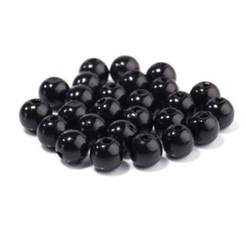 진주구슬 비즈 - 6mm/8mm/10mm/12mm/14mm/16mm/18mm/20mm, 블랙 6mm, 1개