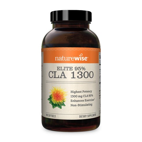  포근한 겨울 체중 관리 세트 체지방감소제 네이쳐와이즈 엘리트 95% CLA 1300 1300mg 소프트젤, 180정, 1개