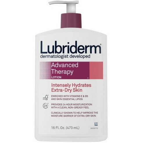 루브리덤 Lubriderm 어드밴스드 테라피 로션 극건성 피부 집중 보습 709ml(24fl oz), 709ml, 1개