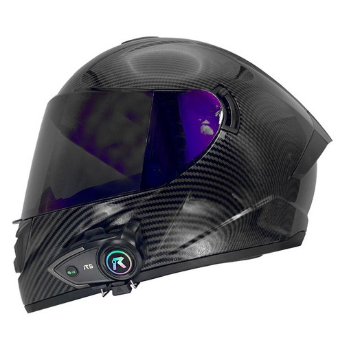 라이딩웨이 R5: 2in1 마이크, 블루투스 연결, 날씨 방수 기능을 갖춘 프리미엄 바이크 오토바이 헬멧