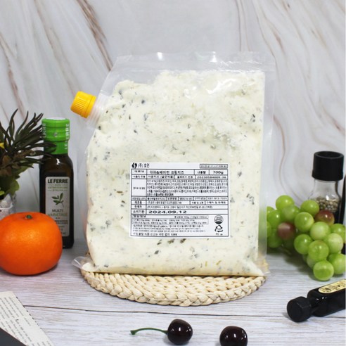 풍미 가득한 미식의 향연: 대파 베이컨 크림치즈의 섬세한 맛과 향 쪽파크림치즈