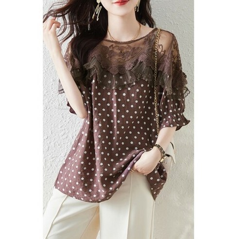 써스데이아일랜드 [쉐바] 도티레이스블라우스 Best Top5