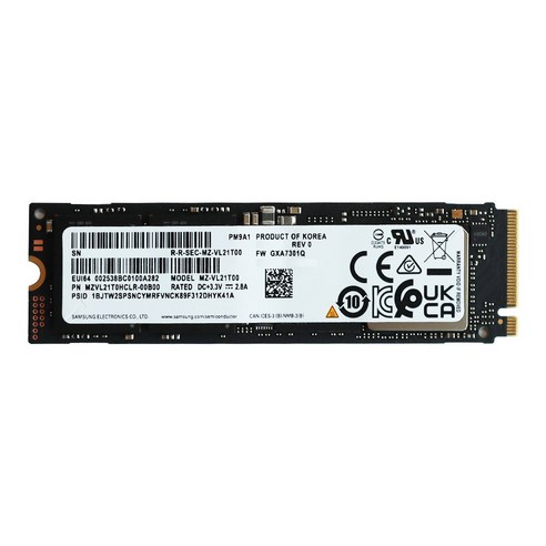 벌크 병행상품 삼성전자 PM9A1 M.2 NVMe SSD (2TB), 2TB