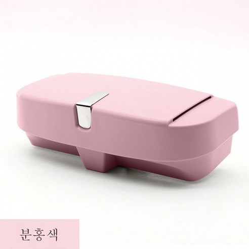 차량용 안경함 차내용품 선바이저 무손실 장착 자동차 안경걸이 선글라스 홀더, 업그레이드-로맨틱 파우더