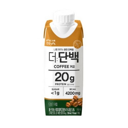 빙그레 더단백 드링크 커피, 250ml, 9개