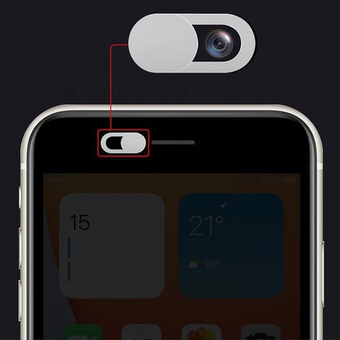 [3개 set]노트북 핸드폰 태블릿 카메라커버 가리개 슬라이딩 커버 렌즈 가림, 렌즈커버 스티커_화이트, 1SET (3개), 3개