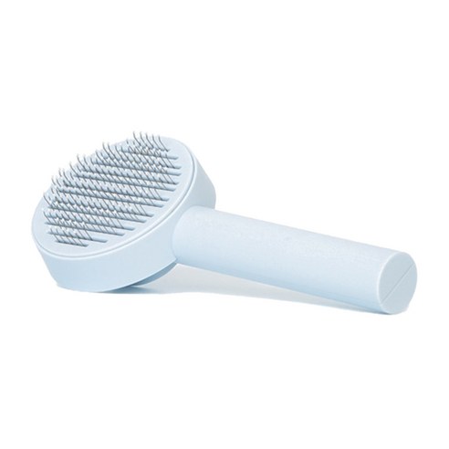 믹스MICS 반려동물 브러쉬 브러시 강아지빗 고양이빗 원터치 털정리 원버튼, 블루