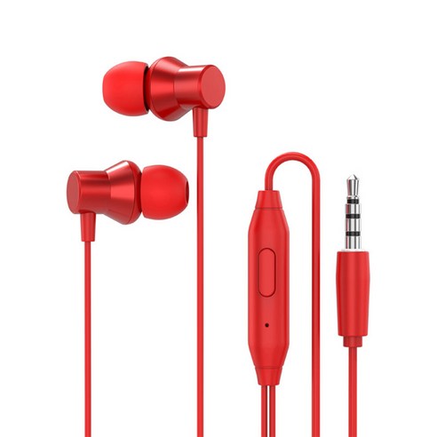 HF130 유선 이어폰 인이어 3.5mm 잭 사운드 이어 버드 라인 컨트롤 휴대폰 컴퓨터 용 헤드셋 실행, 유형1