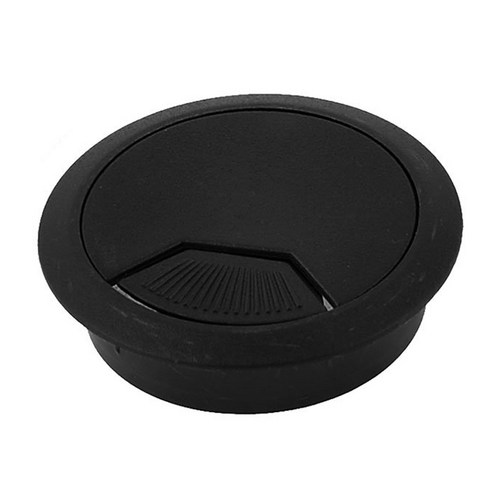 60mm 컴퓨터 책상 테이블 그로멧 케이블 포트 와이어 구멍 커버 3 개, 하나, 보여진 바와 같이