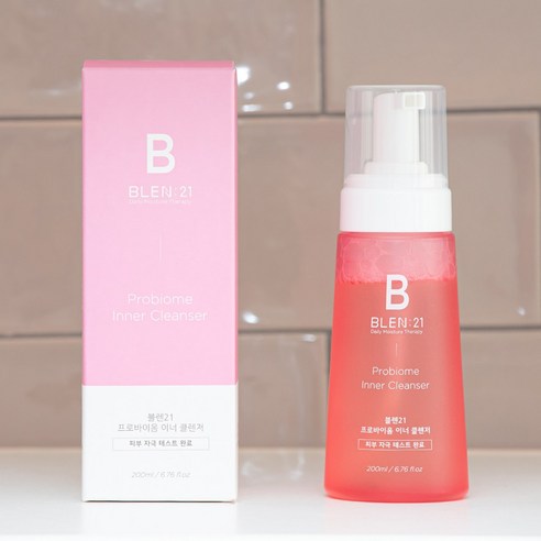 블렌21 이너클렌저 유산균 여성청결제 2개 (200ml + 200ml) 폼워시, 200ml