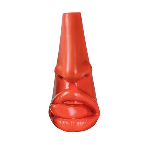 2 in 1 안경 홀더 스탠드 브래킷 조각 수지 꽃병 얼굴 인형 프레임 크리 에이 티브 거실 액세서리 테이블 침실, 빨간색