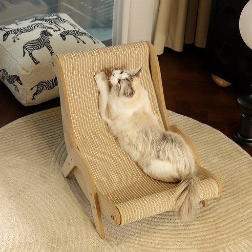 햇살 아래 나른한 행복, 레브펫 고양이 썬베드 스크래쳐