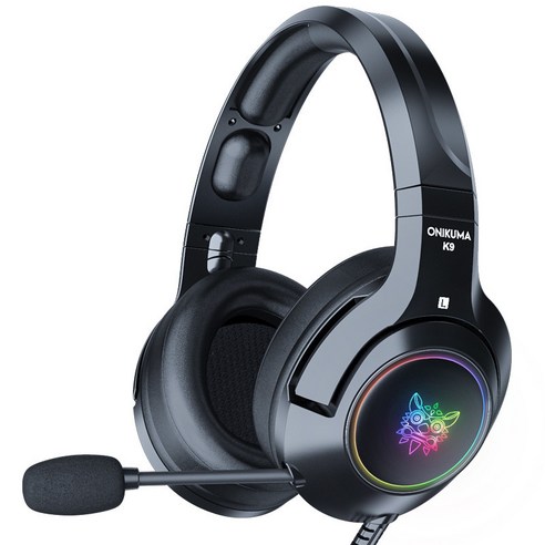 DHCX ONIKUMA K9 게이밍 헤드셋 헤드셋 PS4, DHCX 블랙RGB