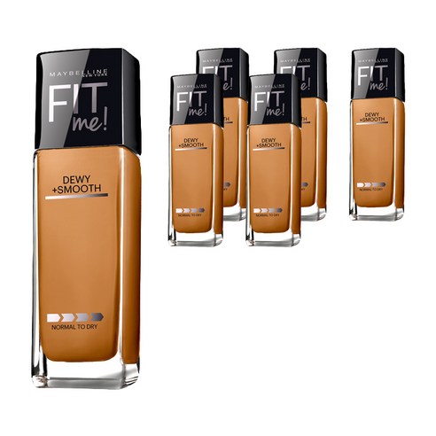 메이블린 핏 미! 듀이+ 스무스 파운데이션 30ml, Toffee, 6개