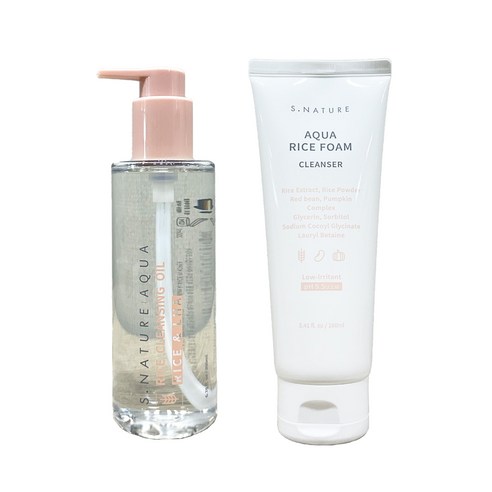 에스네이처 아쿠아 라이스 클렌징 제품 리뷰 에스네이처클렌징오일