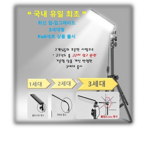 야외 모험에 밝음을 더하는 휴대용 LED 스탠드랜턴