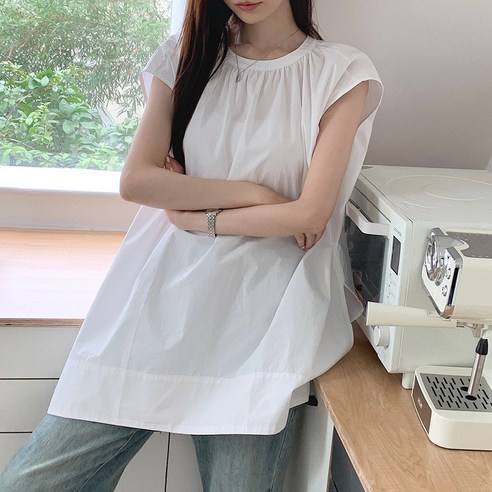 오픈카라 오버핏 롱 블라우스 오버핏블라우스 오픈카라 오버핏 롱 블라우스 오버핏블라우스