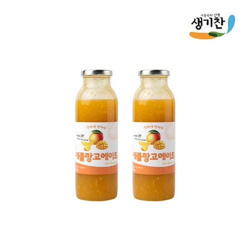 제조사 직접 관리 생기찬 애플망고 에이드 가성비UP 맛UP, 2개, 920g, 920ml