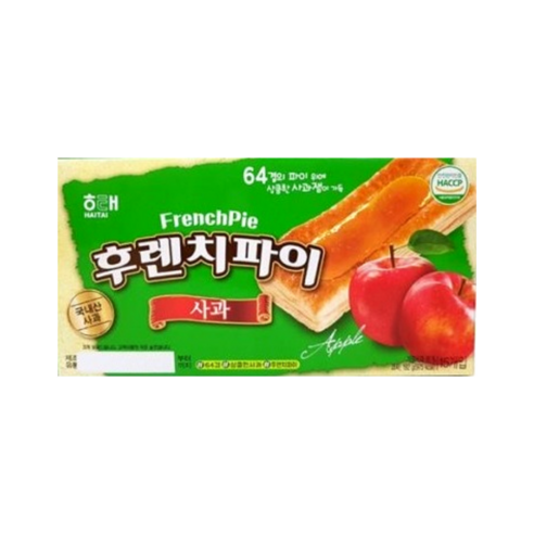 해태제과 해태 후렌치파이 192g 사과 / 맛있는파이 과자 디저트, 1개