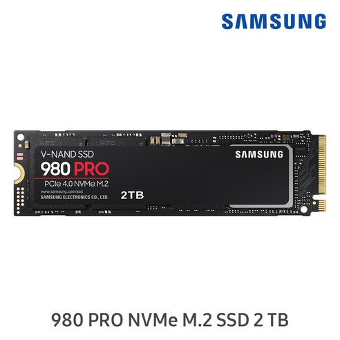 SAMSUNG 공식인증 삼성SSD 980 PRO NVME M.2 2TB MZ-V8P2T0BW