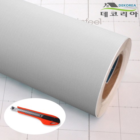 현대인테리어필름 에어프리 생활방수 접착식 직물모직시트지필름 LW723 페브릭화이트 Fabric White