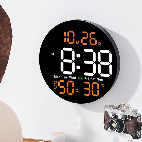 시각을 넘어, 고품질 삶으로의 여정을 밝히는 아모란나 디지털 벽시계