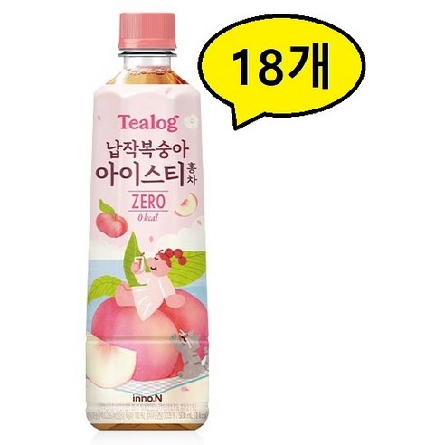 추천제품 티로그 납작복숭아 아이스티 홍차 제로 500ml 18개