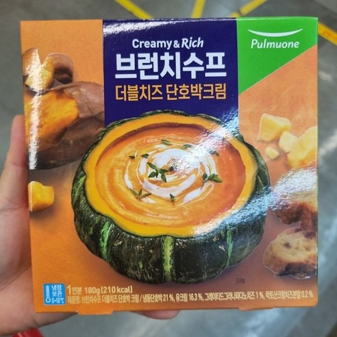 풀무원 더블치즈 단호박 크림수프 180g, 일반포장 동절기만, 1개