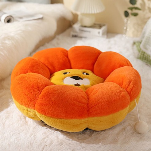 베스펫 강아지 컬러 꿀잠 방석, 오렌지