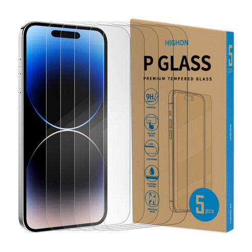 하이온 P글라스 강화유리 휴대폰 액정보호필름 5매, 2세트