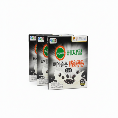 베지밀 뼈에좋은 칼슘 두유 검은콩 190ml 64팩