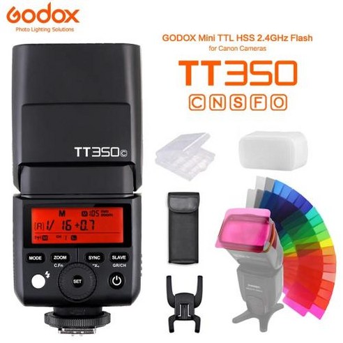 사진기 Godox 미니 스피드라이트 카메라 플래시 TTL HSS 캐논 니콘 소니 후지 올림푸스 펜탁스 TT350C TT350N TT350S TT350F TT35, CHINA_TT350O for Olympus, 5)TT350O for Olympus