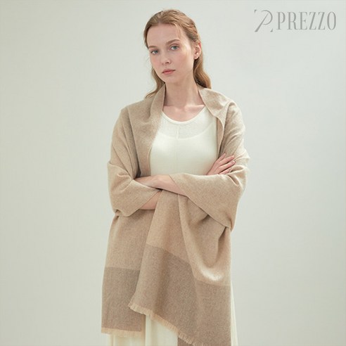 [PREZZO] 100% 캐시미어 프레조 시그니쳐 머플러