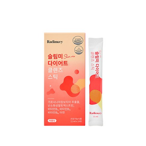 라디메리 슬림미 다이어트 클렌즈 스틱, 14포, 1개
