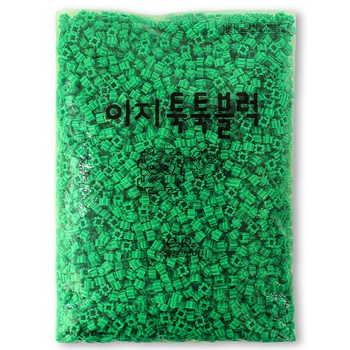 이지 툭툭블럭 9mm 1kg 대용량 리필, 초록, 1개